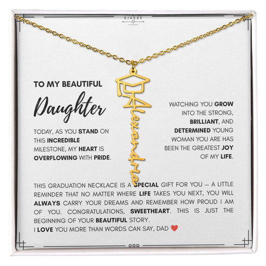 Graduation Name Necklace