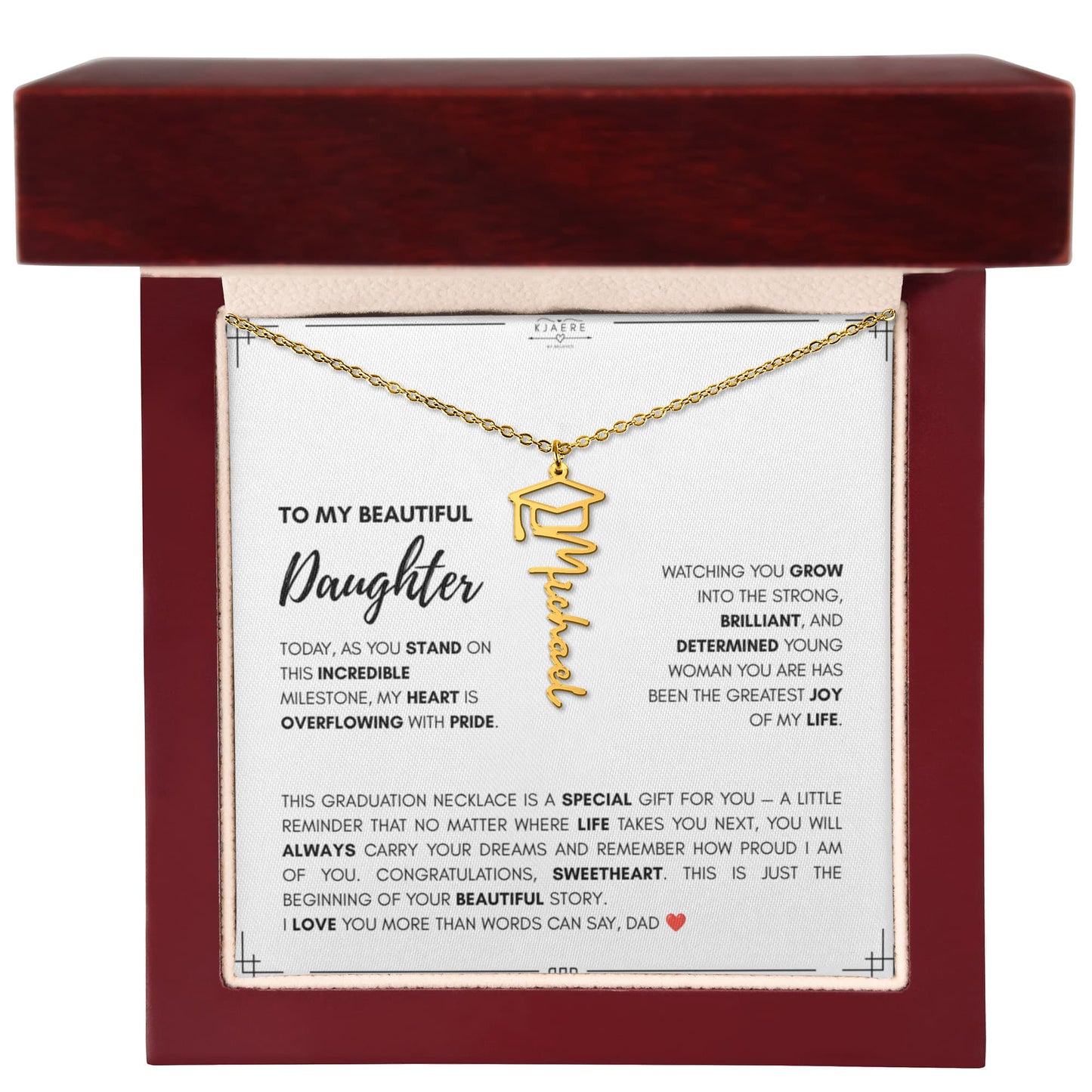 Graduation Name Necklace
