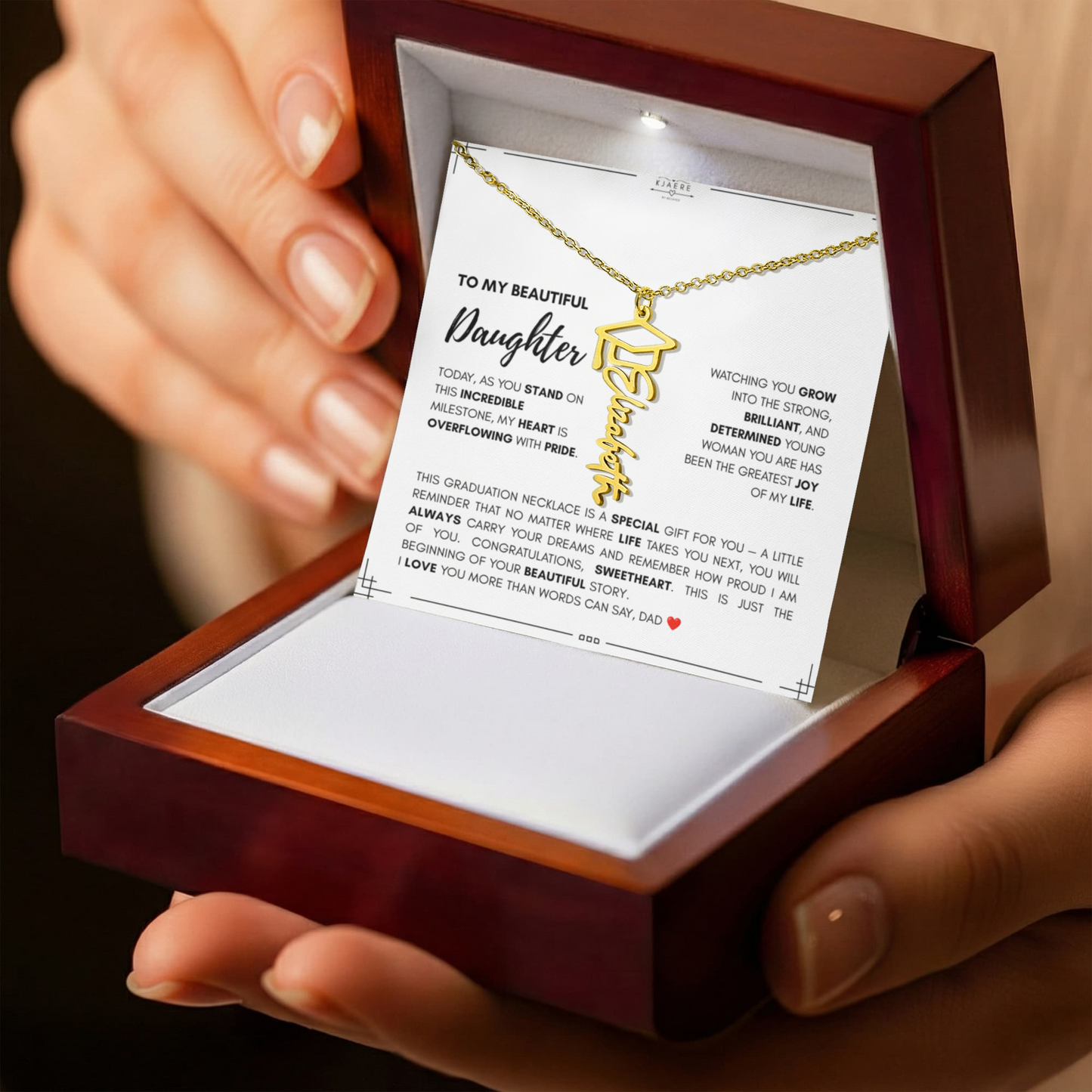 Graduation Name Necklace