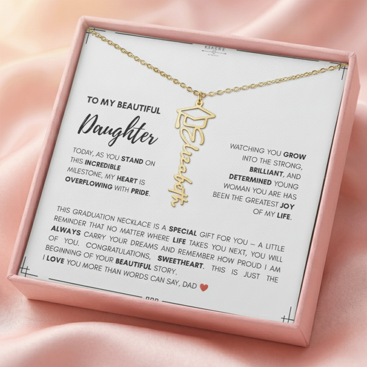 Graduation Name Necklace