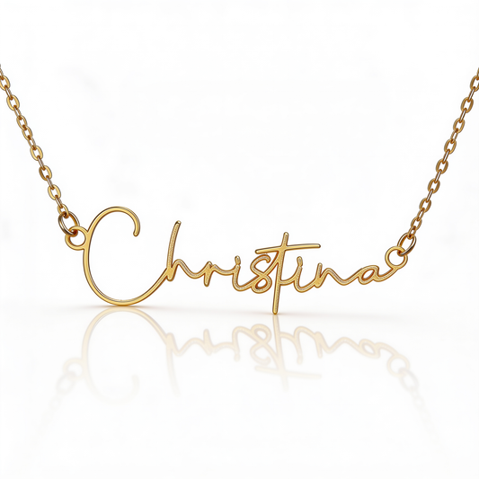Personalised Signature Name Necklace